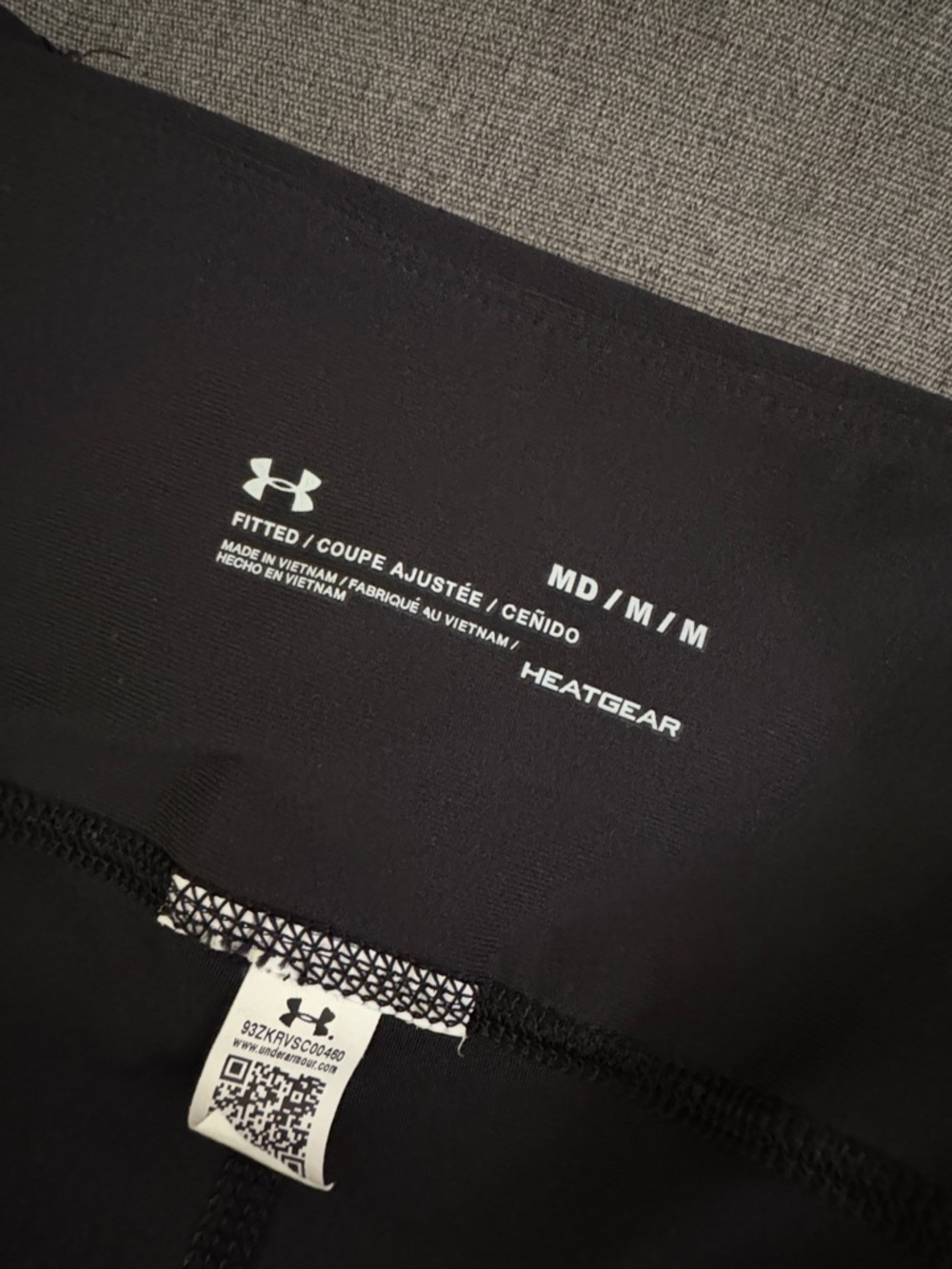 Under Armour Black HeatGear Fitted Training Top